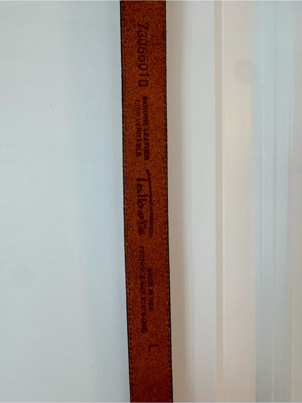 Talbots Brown Leather Ladie’s Belt with Ornate Silver Buckle - Picture 3 of 5